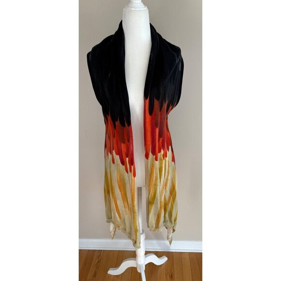 Dor Dor Couture Boho Open Front Cardigan Wrap Vest Size Medium - Picture 3 of 12
